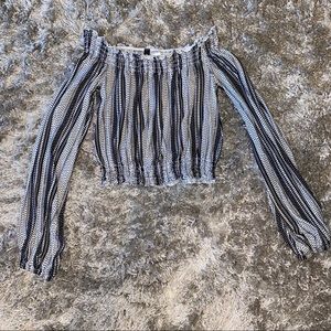 Off the shoulder crop top